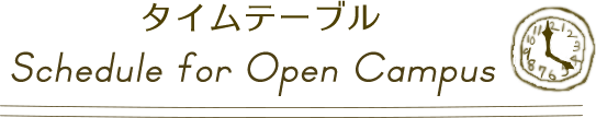 タイムテーブル